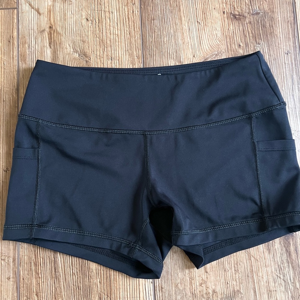 Feed Me Fight Me Black Athletic Shorts